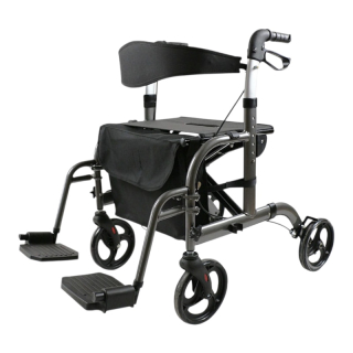 REHAFUND RF-625/S chodítko 4-kolesové pre seniorov BOGOTA PREMIUM sivé